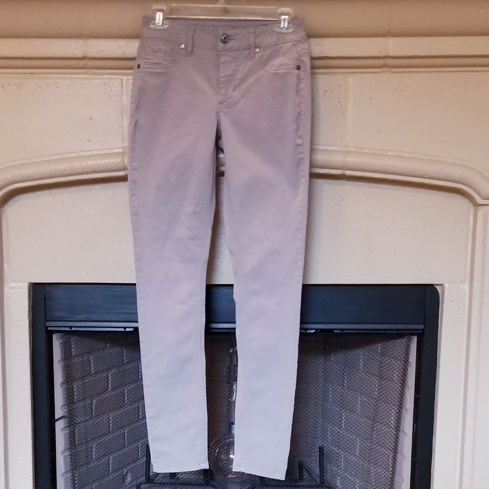 Maurice's Grey Skinny Fit Twill Pants